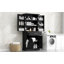 Armoire de rangement de salle de bain avec panier à linge inclinable