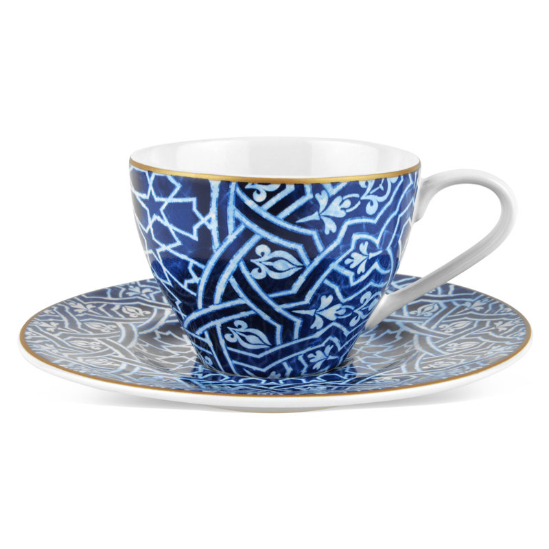 Houghtaling Porcelain Teacup and Saucer