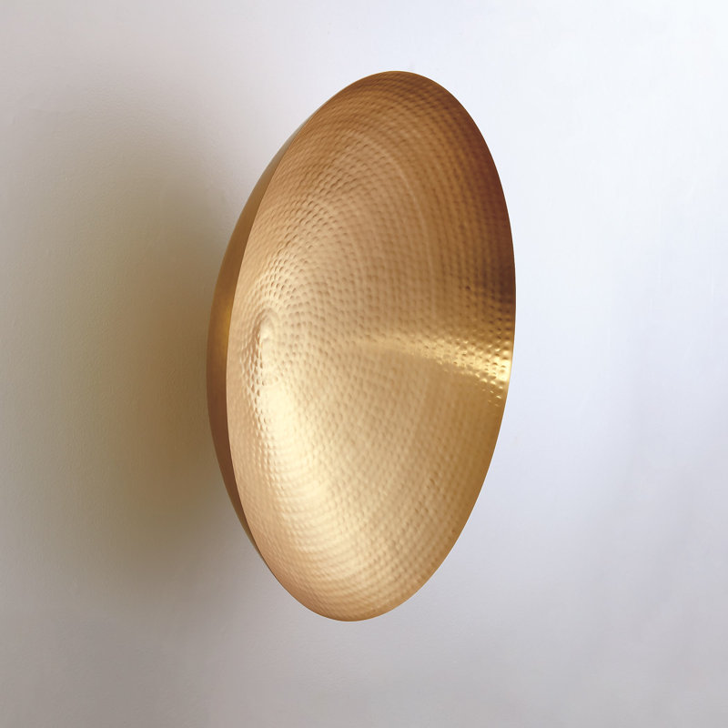Indira Wall Bowl, 6.5" H x 23" W x 23" D, Antique Brass