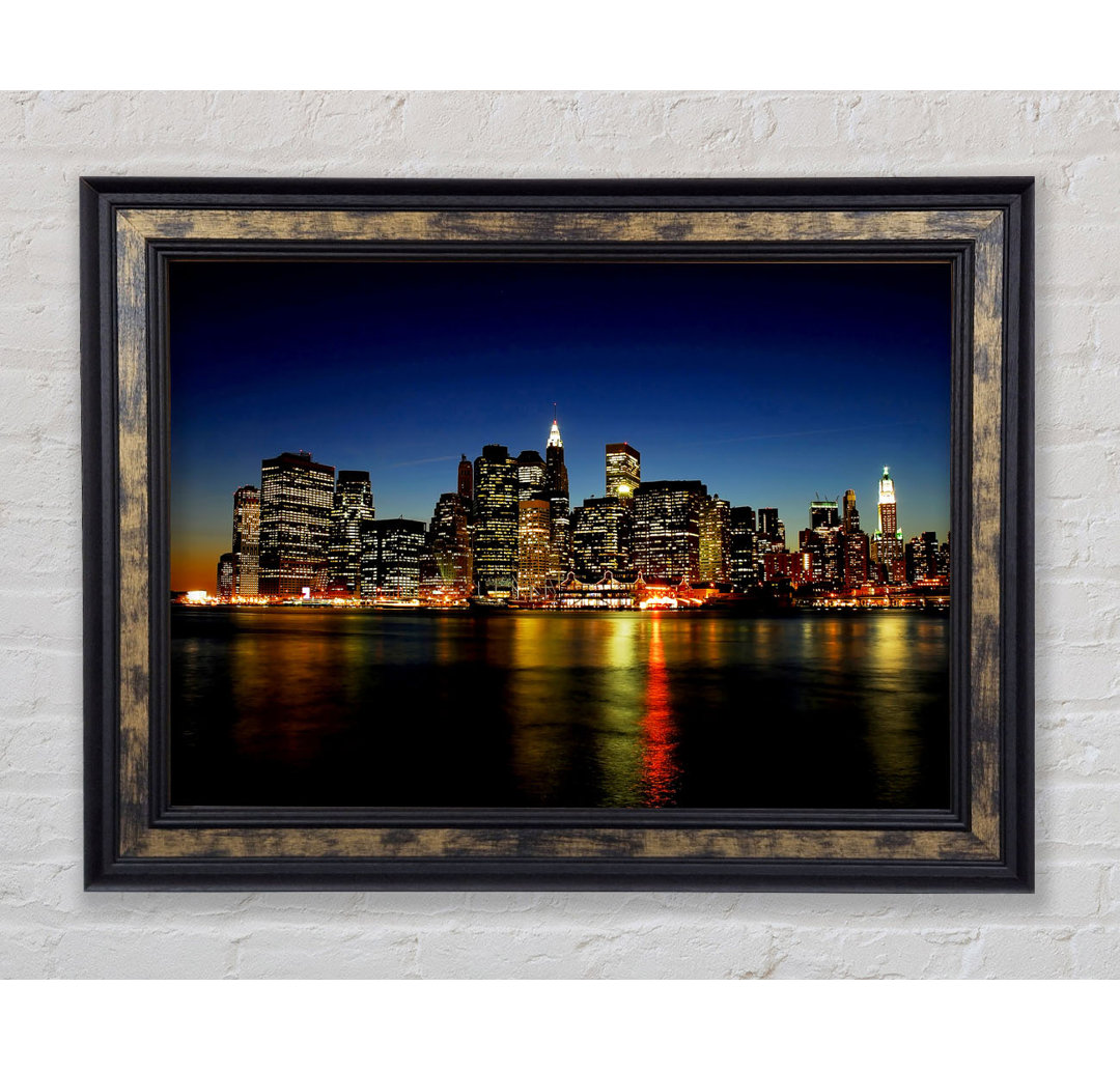 New York City Blick von Jersey - Druck