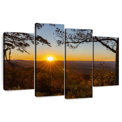Alvord Blue Ridge Parkway At Sunset