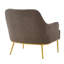 Fauteuil d'appoint rembourré de 31,3 po de largeur avec pieds en métal doré-1410618670
