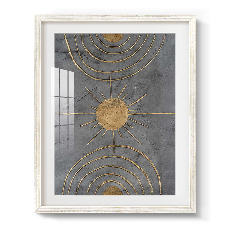 Solar Arcs II - impression encadrée, Blanc