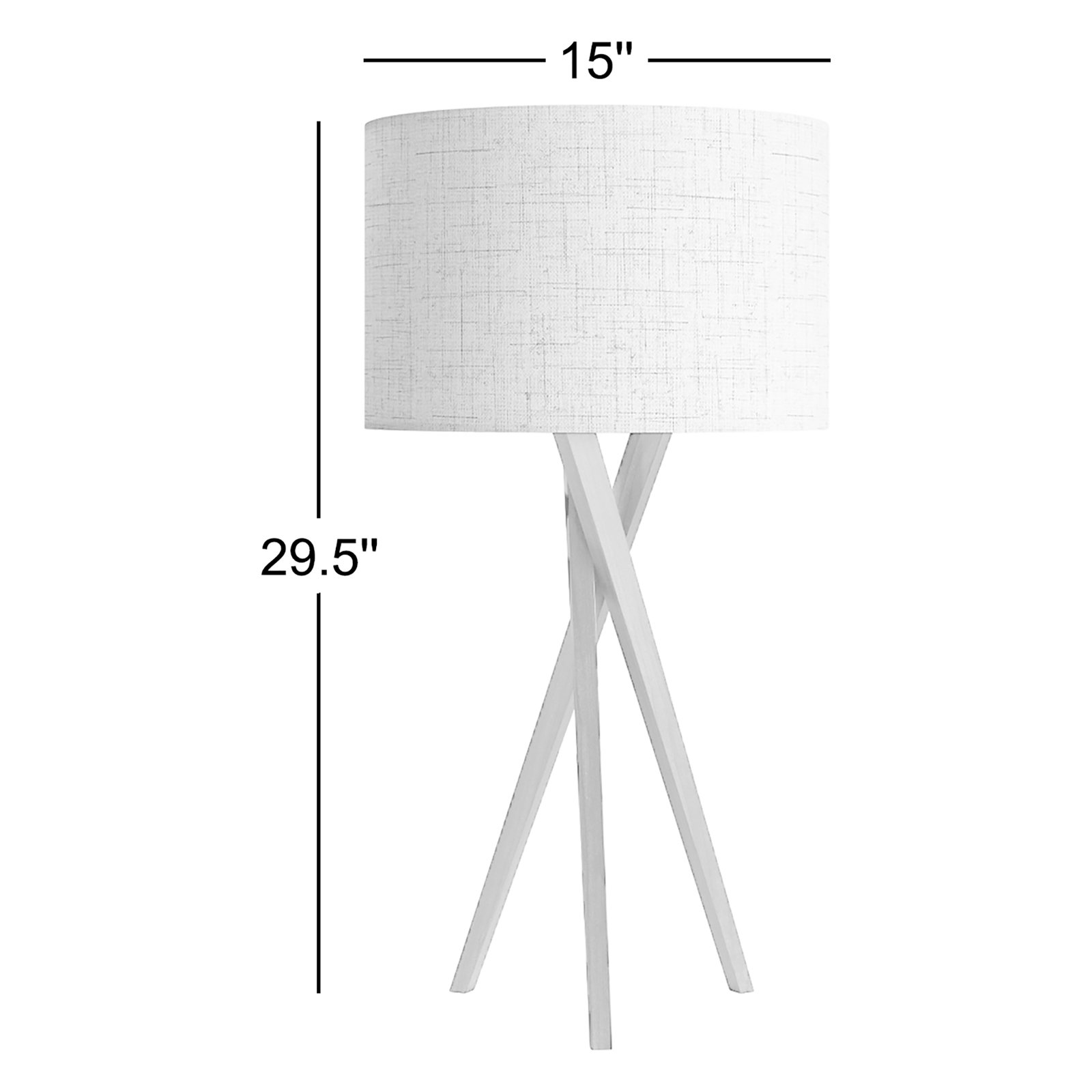 Harcourt Tripod Table Lamp, Solid Wood