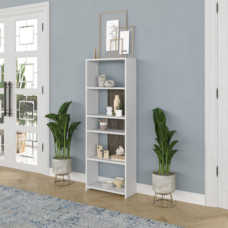 Amunra Bookcase, White/Wenge