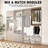 Double Hanging Closet Unit Closet System-116878946-116878941