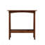 Table d'appoint rétro en ardoise rétro brun rougeâtre avec tablette de rangement, petite table de bout pour le salon, petite maison d'entrée, table de chevet mince, table de bout