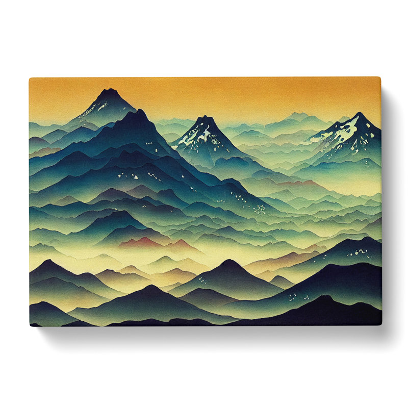 Japanese Mountains Vol.5 - Wrapped Canvas, 35cm H x 50cm W x 3cm D