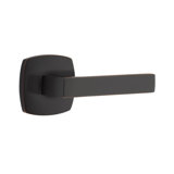 Dumont Flat Privacy (Bed & Bath) Door Lever with Rectangle Rosette