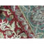Hand-Knotted High-Quality Red and Green Area Rug