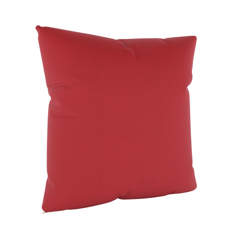 Gabi Sunbrella® Indoor/Outdoor Throw Pillow, Square 16", Red