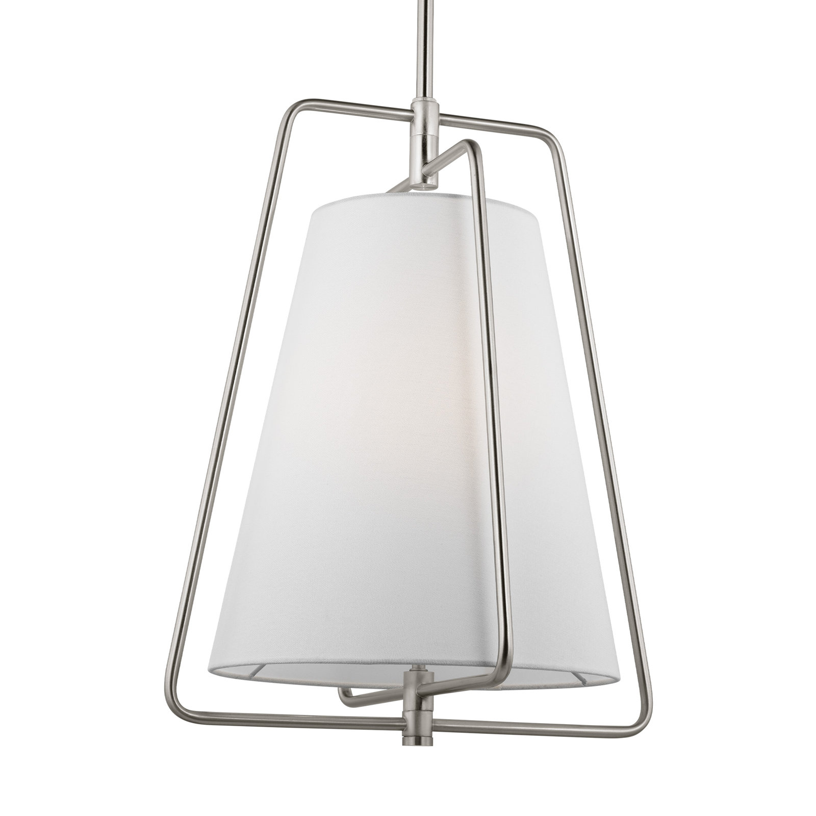 Single Light Dimmable Pendant, Brushed Nickel
