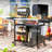 Dakota Fields Bar Cart with Metal Outer Material