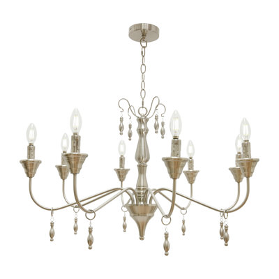 Owego 8 - Light Iron Dimmable Chandelier