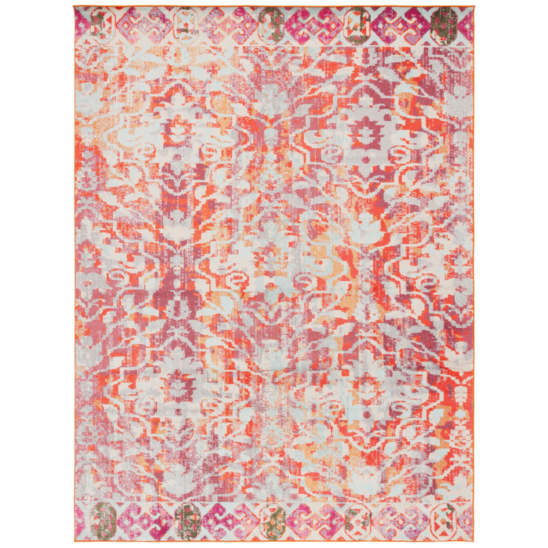 Tapis à motif géométrique Dylanthomes Performance, Rectangle 8 pi x 10 pi
