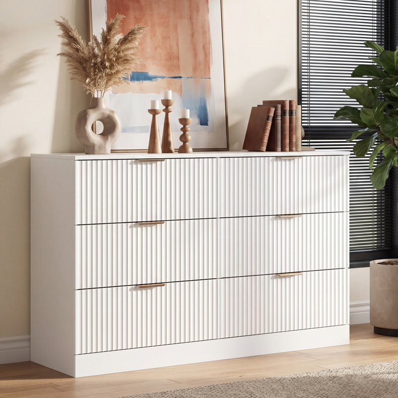 120cm W 6 - Drawer Chest of Drawers