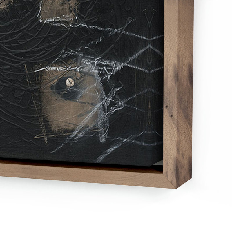 Squared Up Print by Jamie Beckwith, Rustic Walnut Framed, 32" H x 32" W