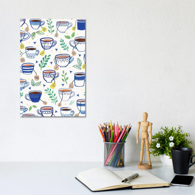 Home Blue Kitchen VI by Nancy Mckenzie - Wrapped Canvas Print