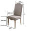 Ensemble de 2 chaises d'appoint de style transitionnel avec cadre blanc et cadre gris