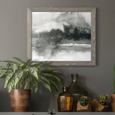 Lake Drama I - Picture Frame Graphic Art Print on Canvas