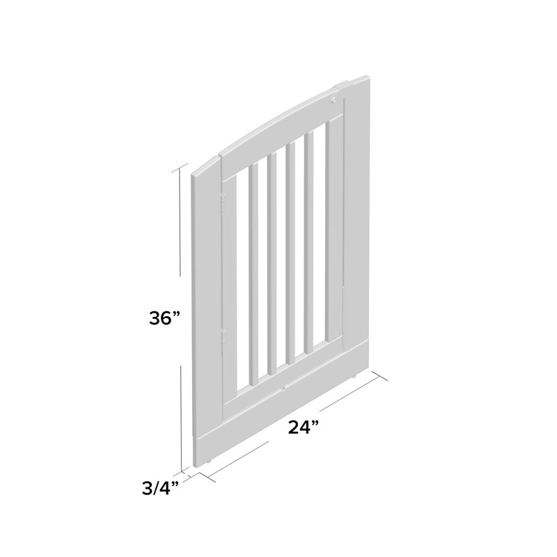 Extension pour barrière pour animaux autoportante, Grand (H 36 po x l 24 po x L 0,75 po), Blanc
