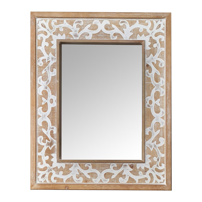 Merity Engineered Wood Flat Wall Mirror
