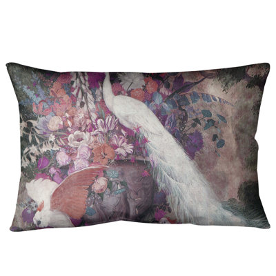 Peacock Lumbar Pillow