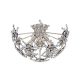 Esteracae 3 Light 18in x 11in Semi-Flush Mount in Heirloom Gold with Clear Radiance Crystals