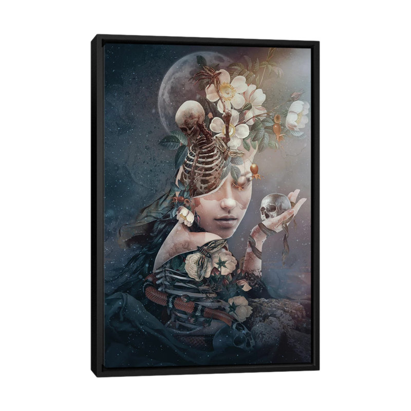 « Moonlight Beauty » par Riza PEKER-impression d’art graphique, Pas de tapis, H 26 po x l 18 po x 1,5 po