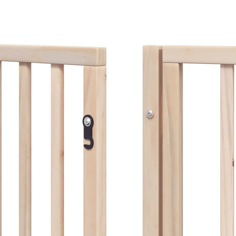Breah Solid Wood Dog House Door, Beige, 90cm H x 800cm W x 2cm D