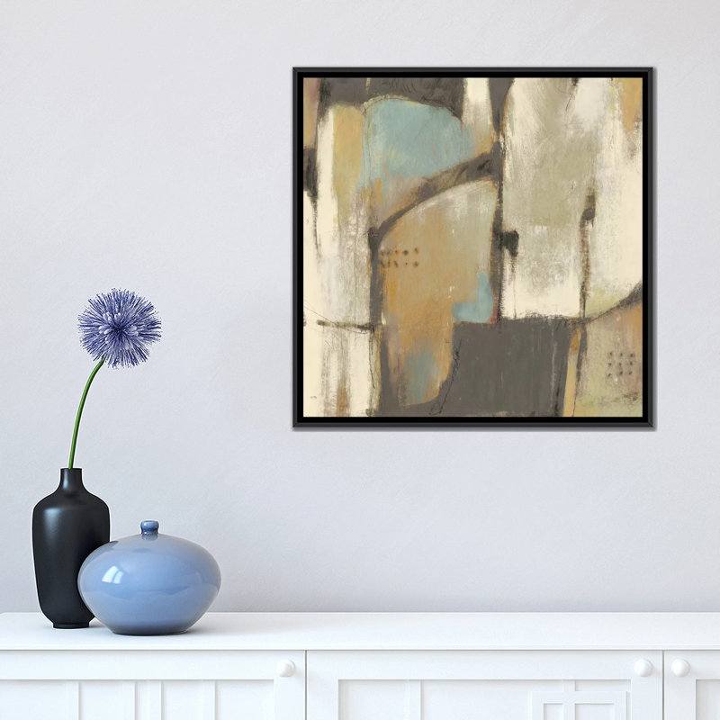 «Structural Abstract I», reproduction d'art sur toile tendue, H 18 po x l 18 po x P 1,5 po, Toile avec cadre noir