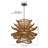 1-Light Pendant Lights Brown Flower Rattan-516843057