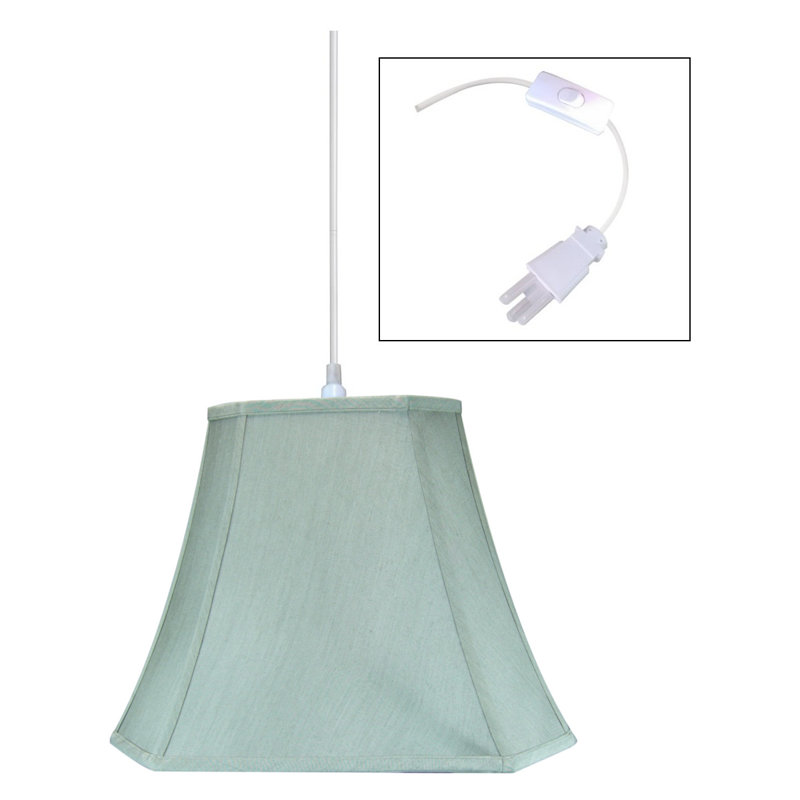 1 - Light Single Pendant, Eggshell