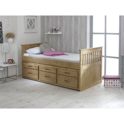 Single (3') Cabin Bed with Storage Included with Trundle Included