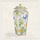 Fish Bowl Jar In Blue Giclee Print by Dana Gibson