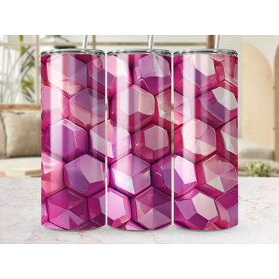Choose Handmade Tumblers 591 mL Vacuum Insulated Stainless Steel (18/8) Travel Tumbler with Straw