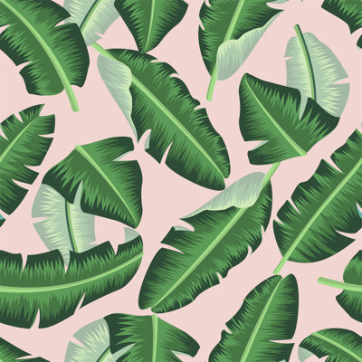 Hrima Banana Leaves - Wrapped Canvas Print