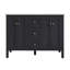 Meuble-lavabo double 47 po avec plateau en pierre reconstituée Balconera, lavabo en céramique-1868457088
