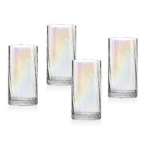 CUKBLESS Iridescent Drinking Glasses Set of 6 - Crystal Highball Water  Glasses - Glass Cups for Wate…See more CUKBLESS Iridescent Drinking Glasses  Set