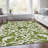 Premium Machine Washable Prisco Green Rug-1073963076