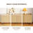 Modern Wood Color TV Stand for Living Room, Bedroom, Television Stand with 2 Cabinets