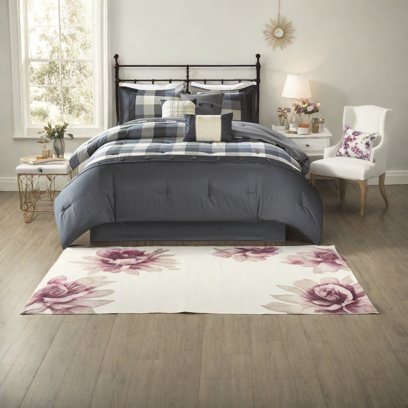 Ensembles de literie confortables, style ferme en polyester gris pour la maison