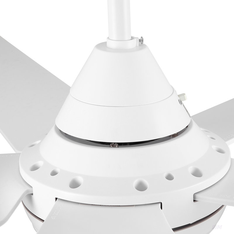 48 In Intergrated LED Ceiling Fan with White ABS Blade
