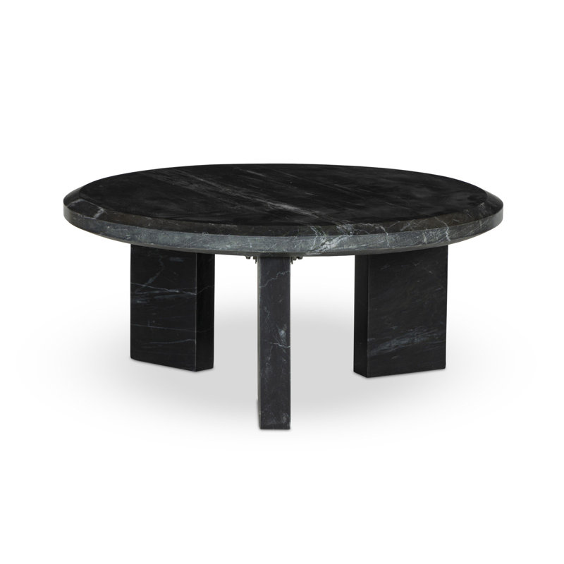 Dakota Marble Coffee Table, Black