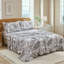 Ensemble de draps 100% coton de très grande taille - Ensemble de literie 4 pièces Chic Garden Floral-123314869-123314868