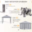 Atzhiry 3.3m x 3.3m Metal Pop-Up Gazebo-710145217