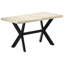 Cameo Mango Rectangular Wood Top Dining Table-646195960-646195943