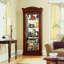 Brickhouse Lighted Curio Cabinet