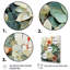 Rexlake «Green White Succulents Flowers Serene Succulents I», art mural encadré-1360930278-1603858036