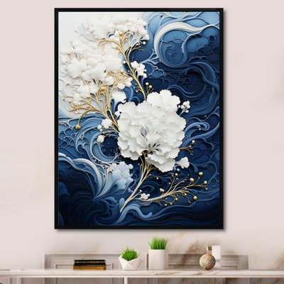 Encre liquide Nectario III, impression sur toile encadrée